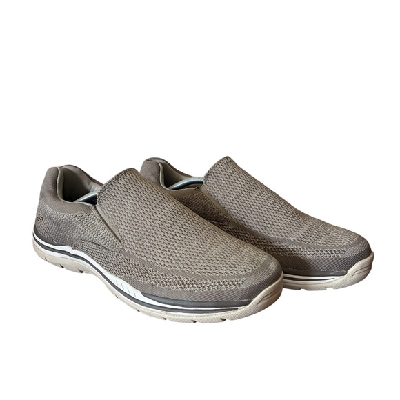 Skechers Men's Taupe Slip-On Loafers - Picture 1 of 16